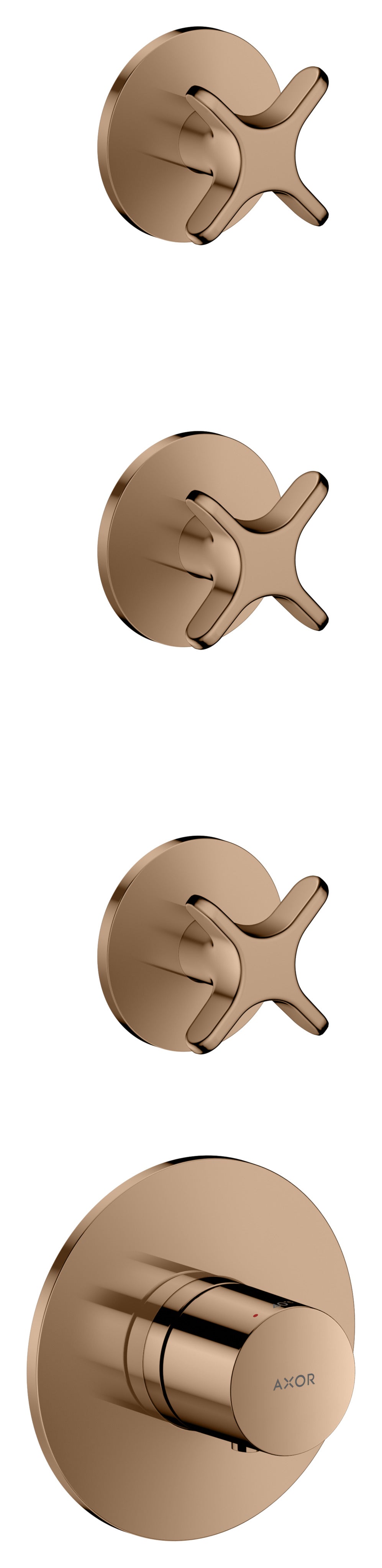 AXOR One Thermostatic module for concealed installation for 3 functions with cross handle