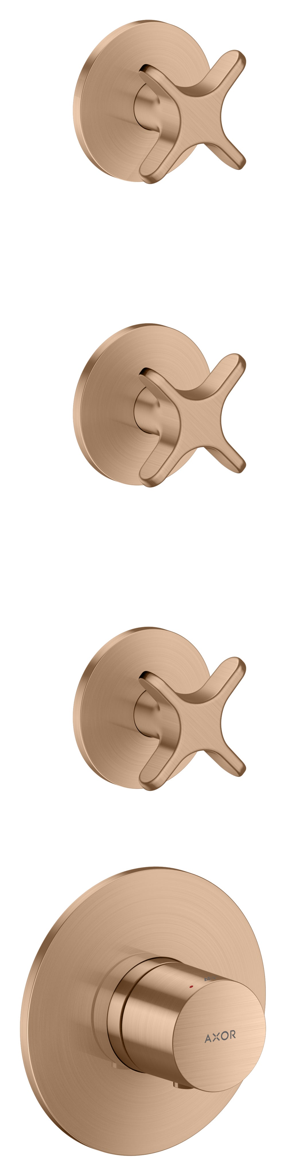 AXOR One Thermostatic module for concealed installation for 3 functions with cross handle