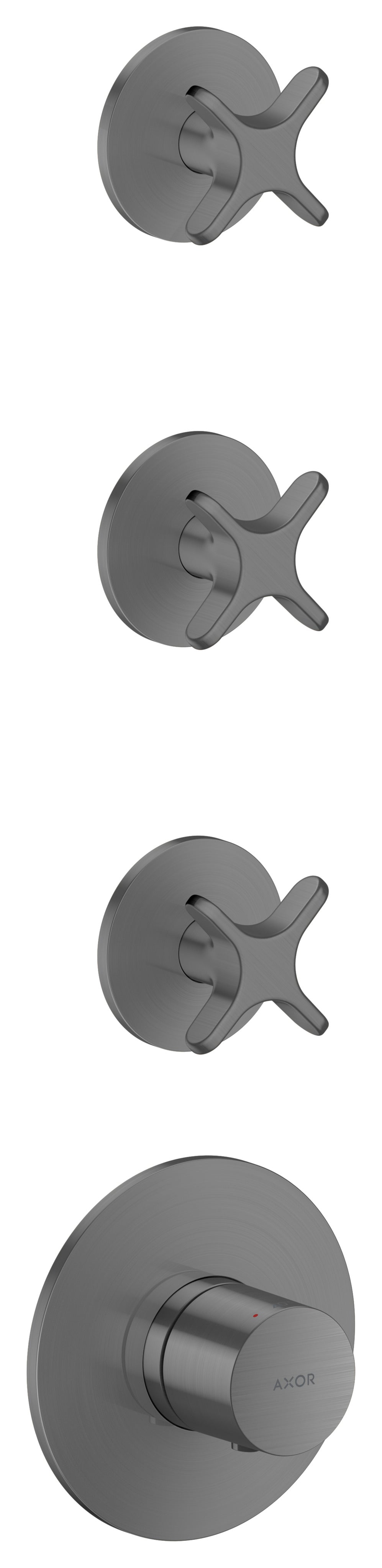 AXOR One Thermostatic module for concealed installation for 3 functions with cross handle