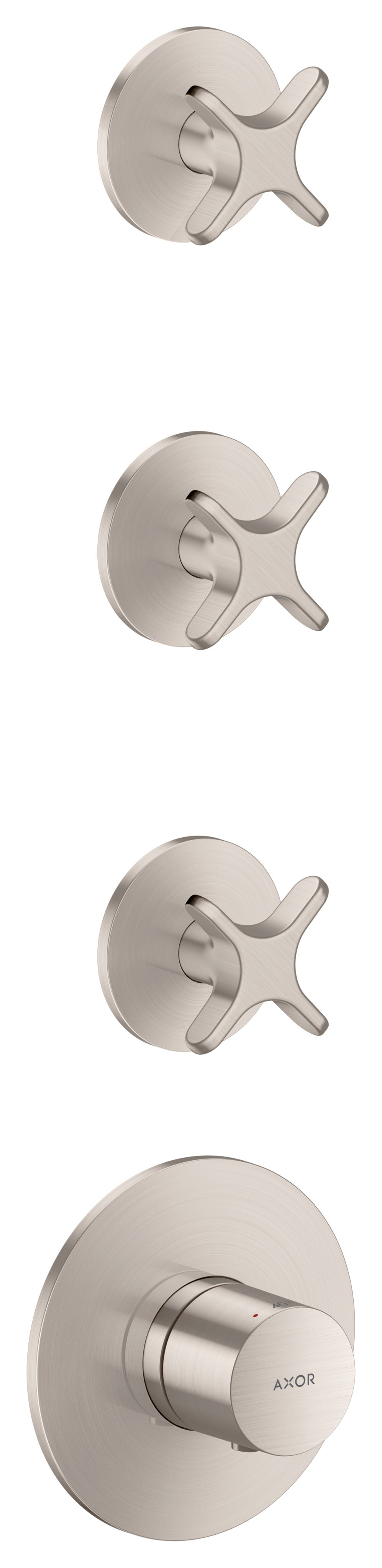 AXOR One Thermostatic module for concealed installation for 3 functions with cross handle