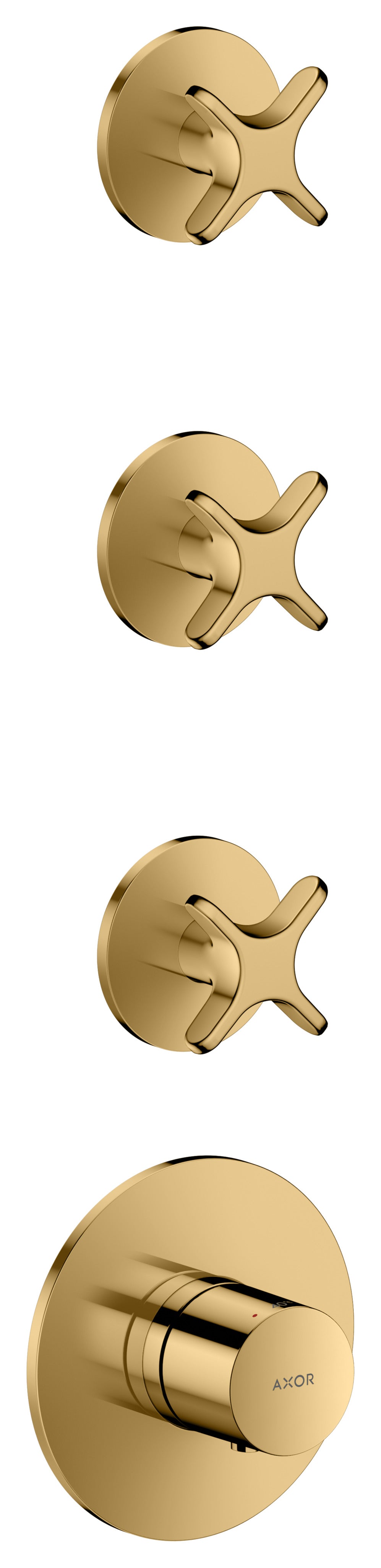 AXOR One Thermostatic module for concealed installation for 3 functions with cross handle