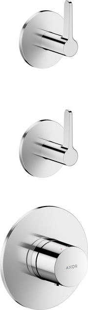 AXOR One Thermostatic module for concealed installation for 2 functions with lever handle