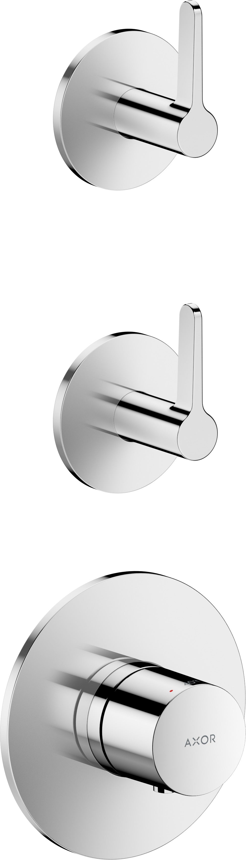 AXOR One Thermostatic module for concealed installation for 2 functions with lever handle