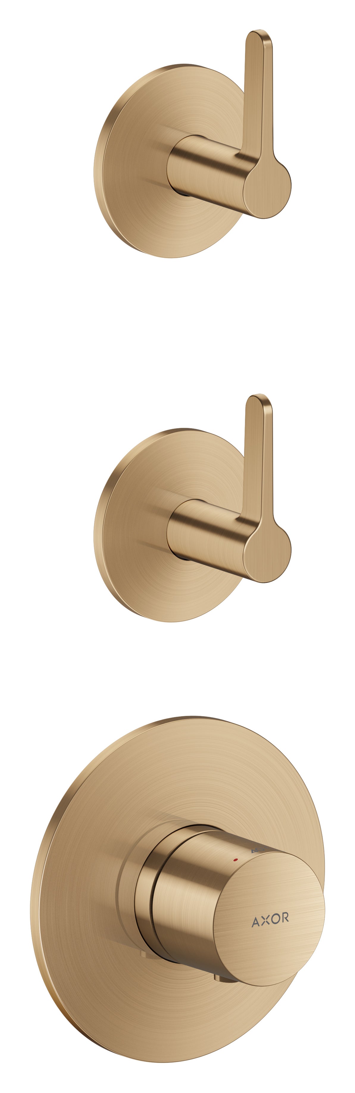 AXOR One Thermostatic module for concealed installation for 2 functions with lever handle