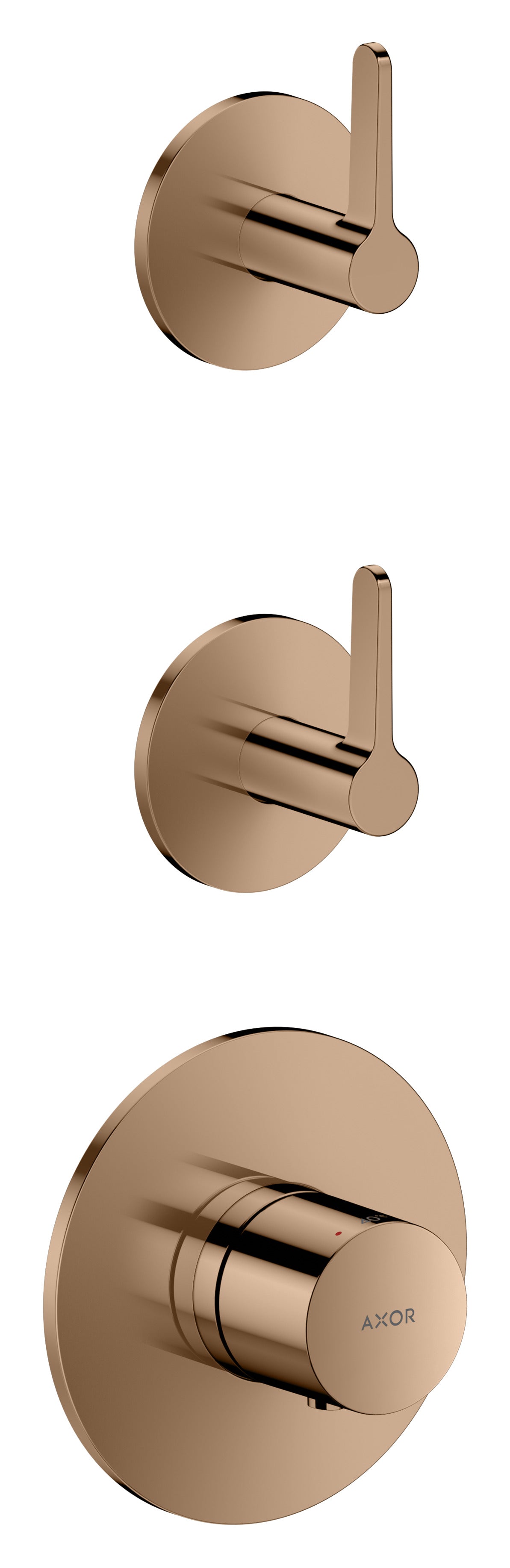 AXOR One Thermostatic module for concealed installation for 2 functions with lever handle