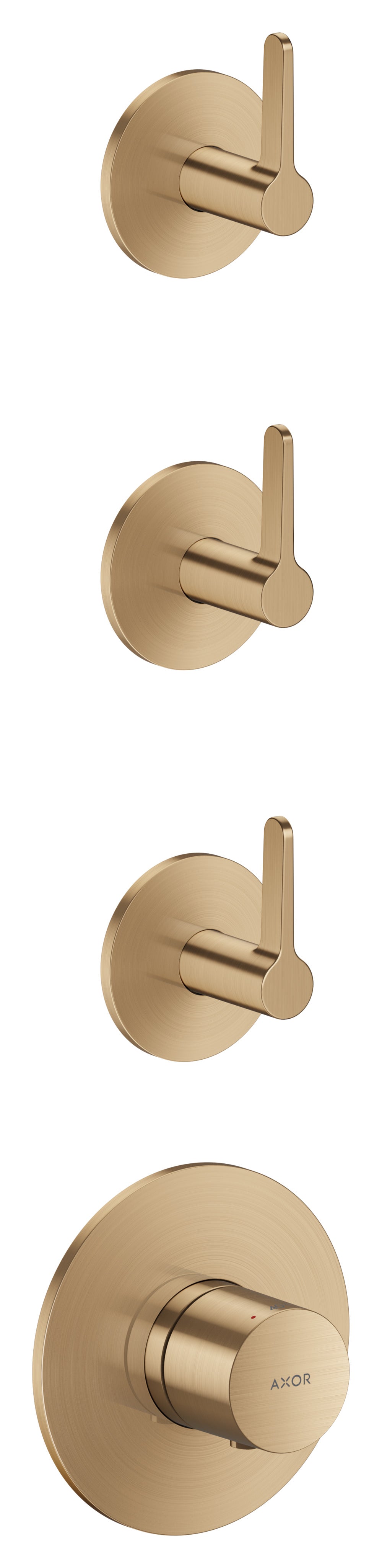 AXOR One Thermostatic module for concealed installation for 3 functions with lever handle