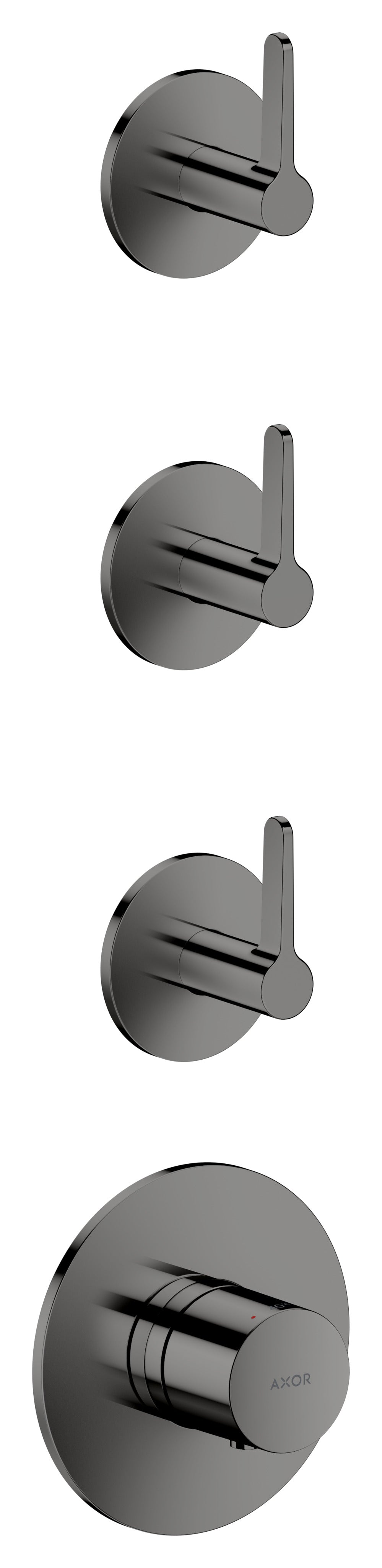 AXOR One Thermostatic module for concealed installation for 3 functions with lever handle