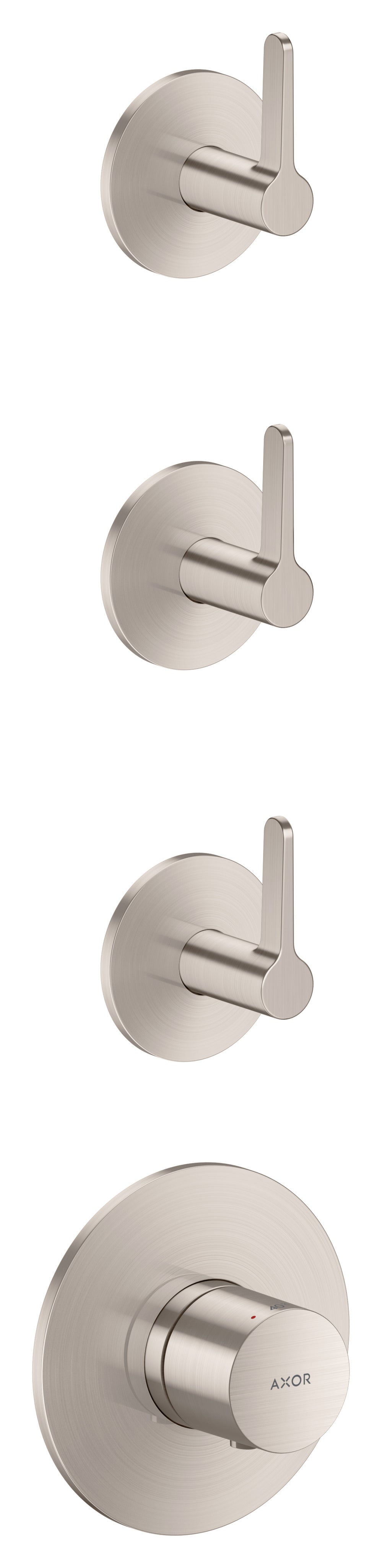 AXOR One Thermostatic module for concealed installation for 3 functions with lever handle