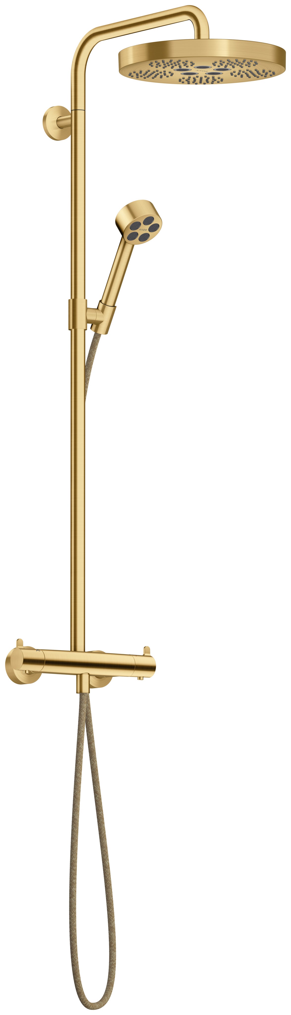 AXOR One Showerpipe with thermostat and overhead shower 280 1jet