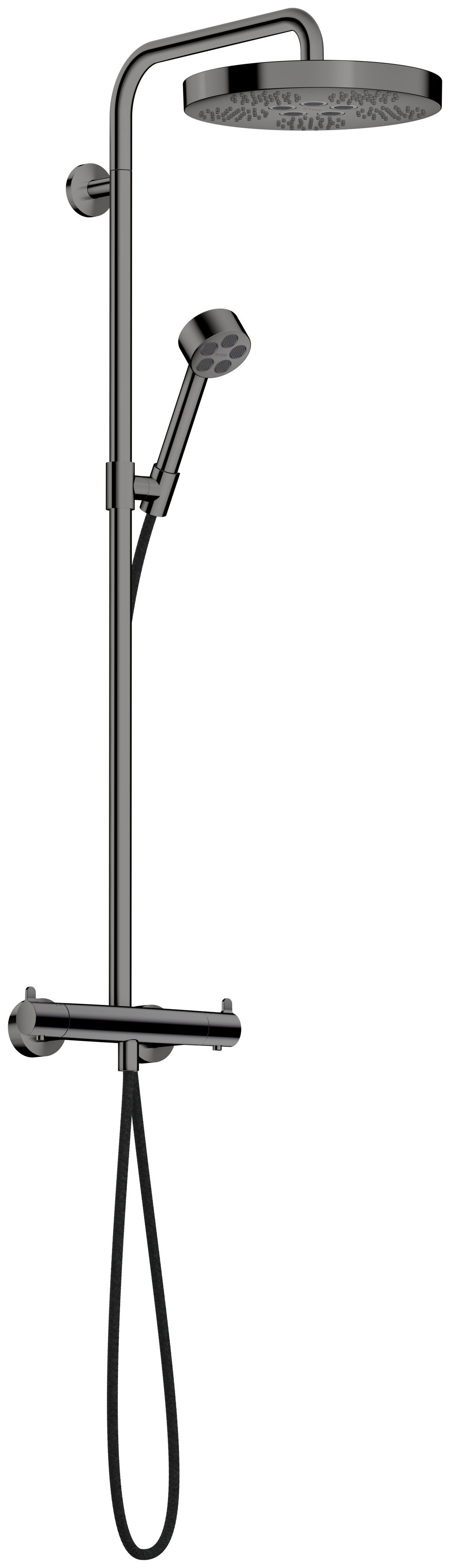 AXOR One Showerpipe with thermostat and overhead shower 280 1jet