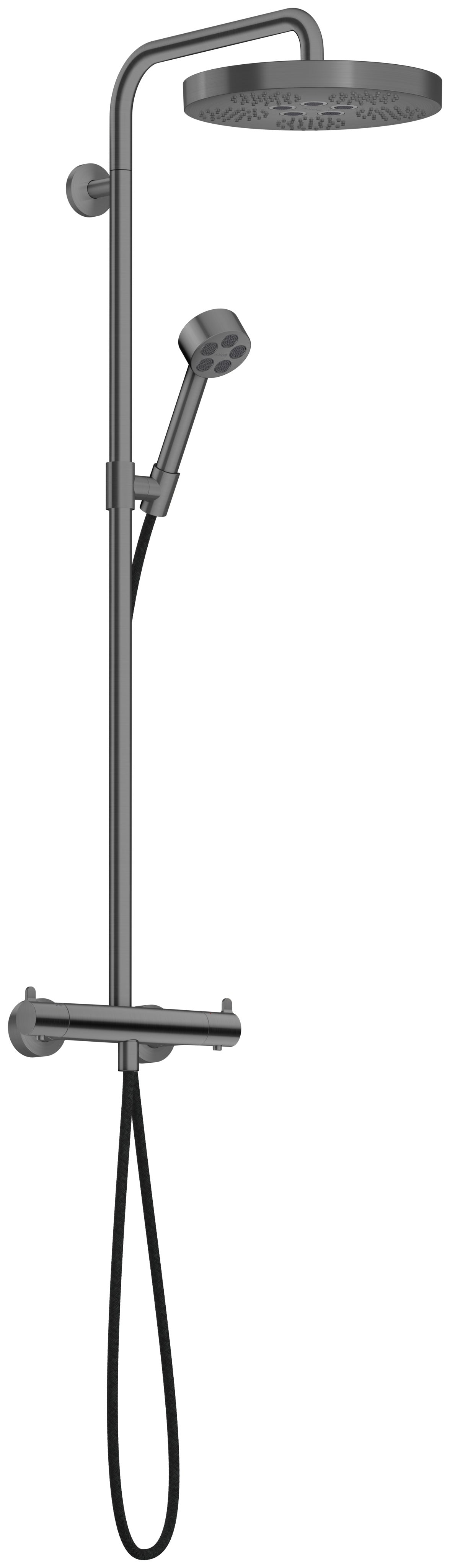 AXOR One Showerpipe with thermostat and overhead shower 280 1jet