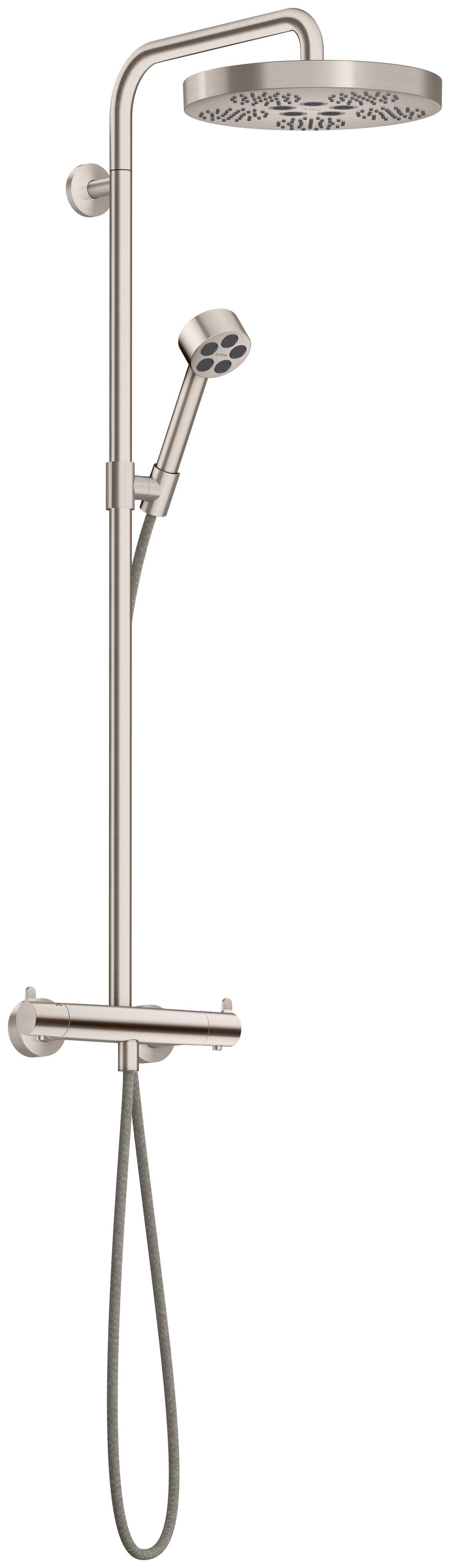 AXOR One Showerpipe with thermostat and overhead shower 280 1jet