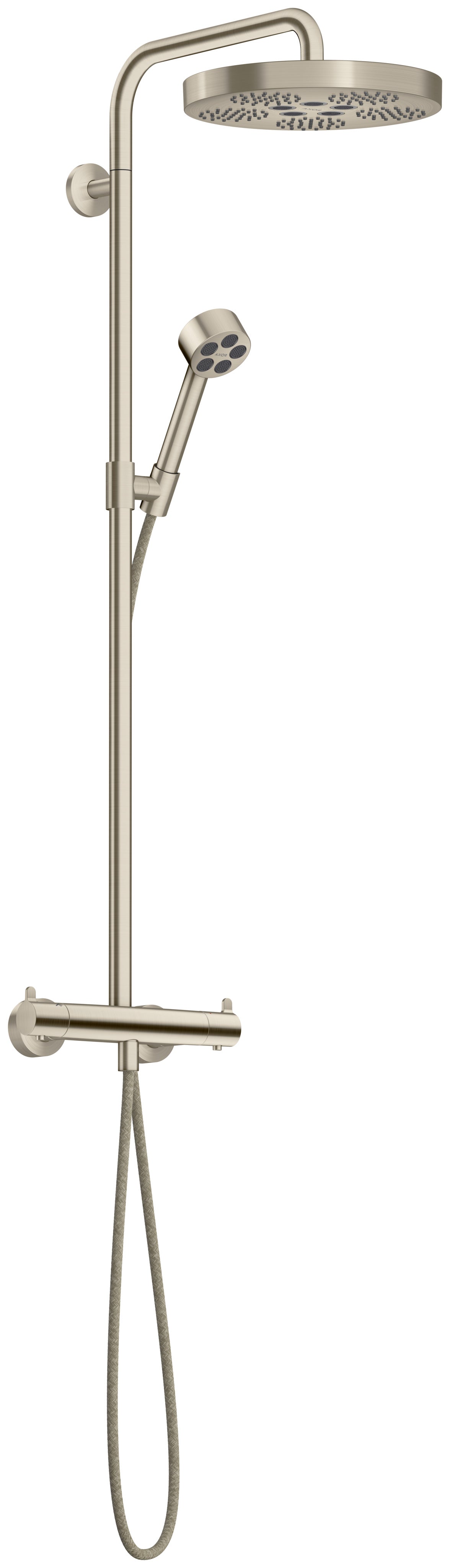 AXOR One Showerpipe with thermostat and overhead shower 280 1jet