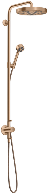 AXOR One Showerpipe with thermostat and overhead shower 280 1jet EcoSmart for concealed installation