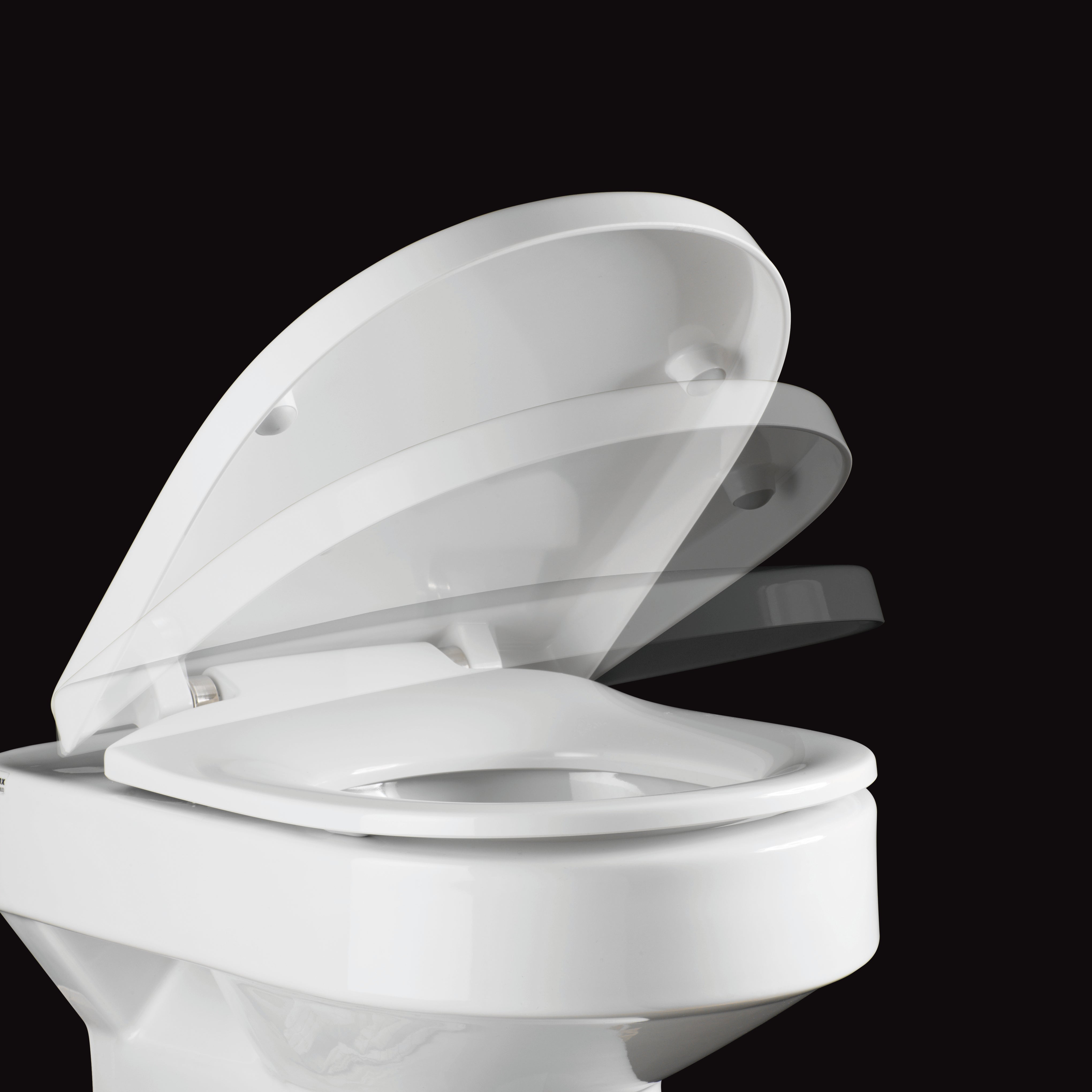 Toilet seat Pressalit Delight with soft close w/cover White Toggle hinge