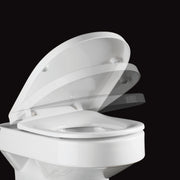 Toilet seat Pressalit Delight with soft close w/cover White Toggle hinge