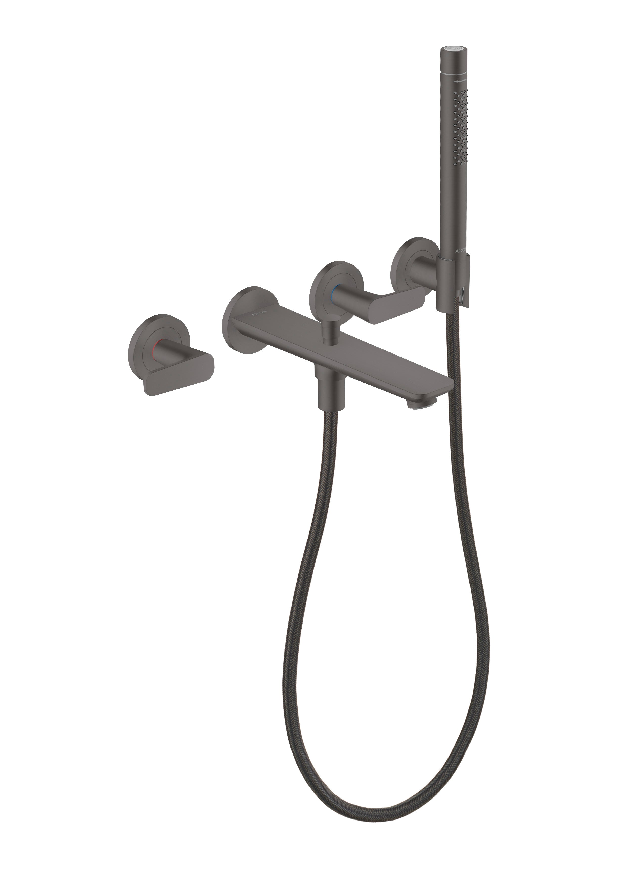 AXOR Citterio C 3-hole bath mixer for concealed installation wall-mounted with hand shower