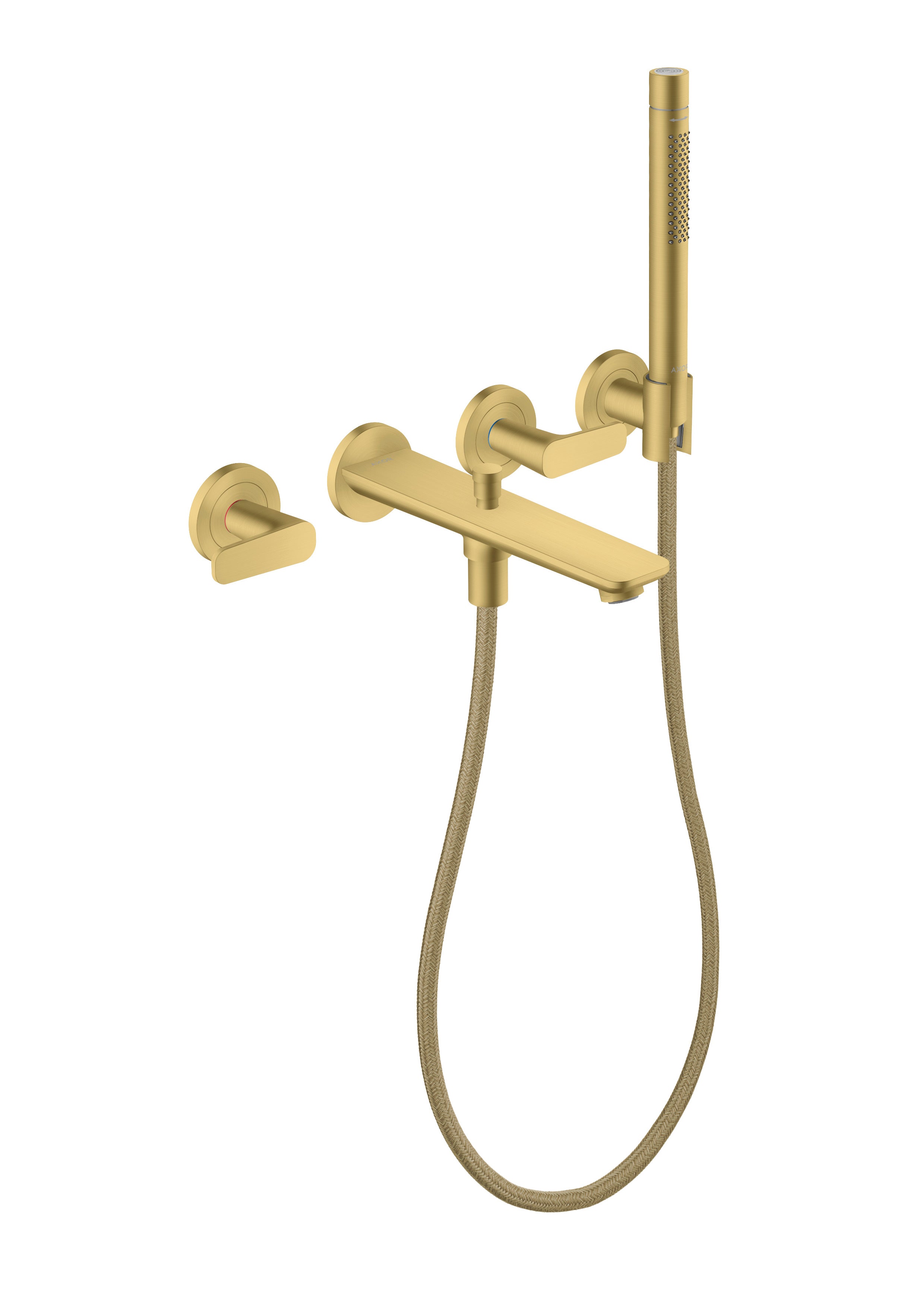 AXOR Citterio C 3-hole bath mixer for concealed installation wall-mounted with hand shower
