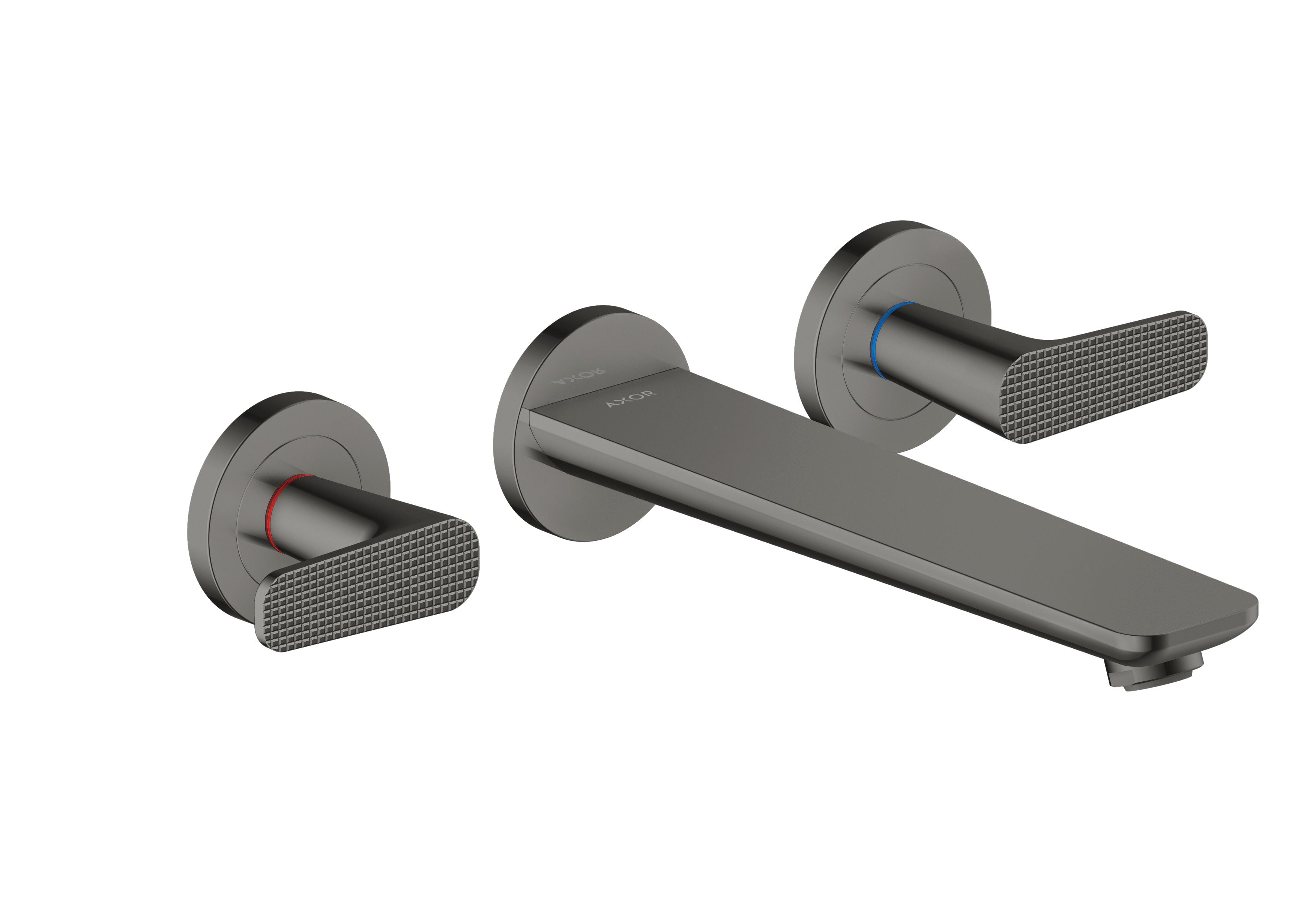 AXOR Citterio C 3-hole bath mixer for concealed installation wall-mounted - cubic cut