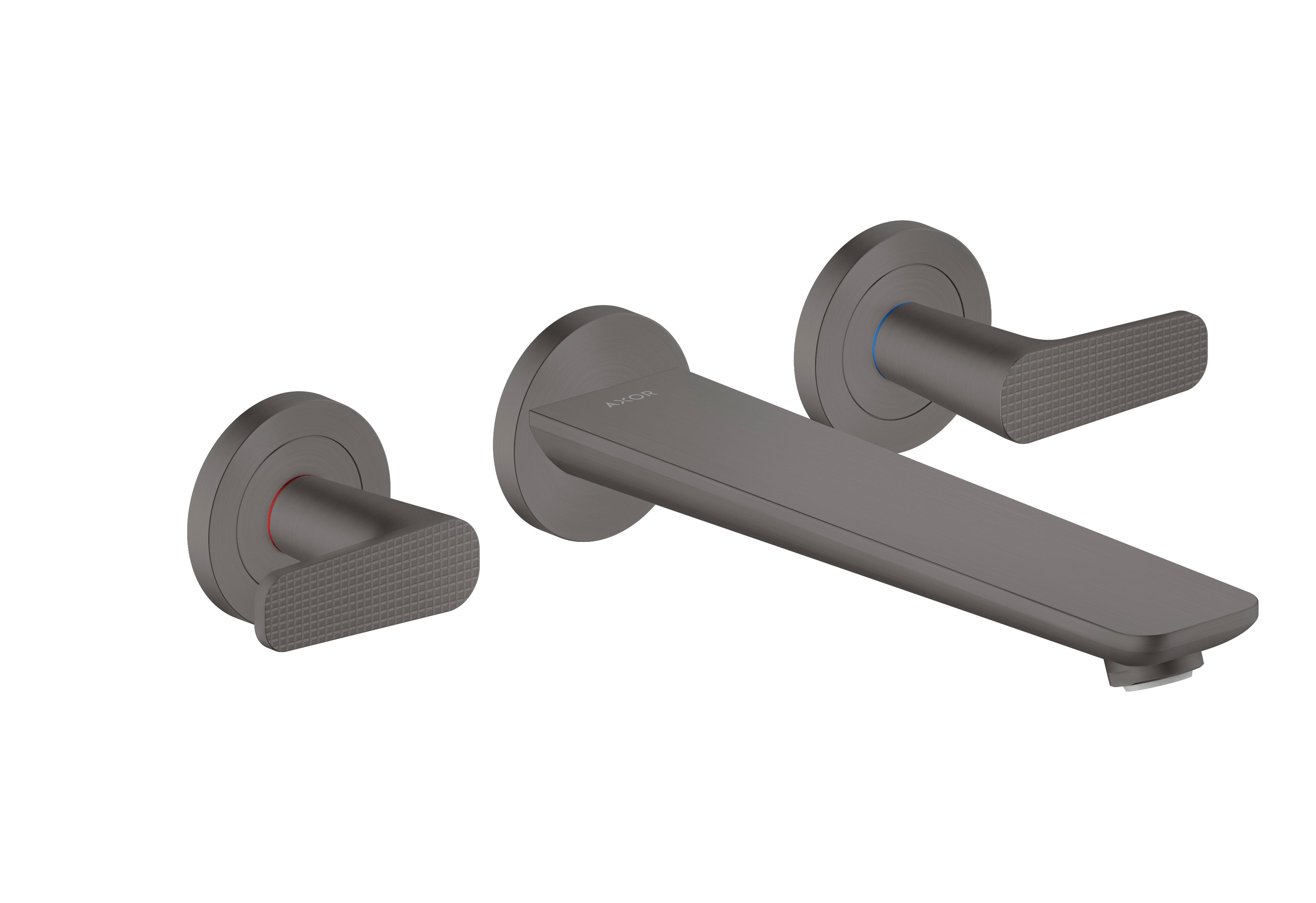 AXOR Citterio C 3-hole bath mixer for concealed installation wall-mounted - cubic cut