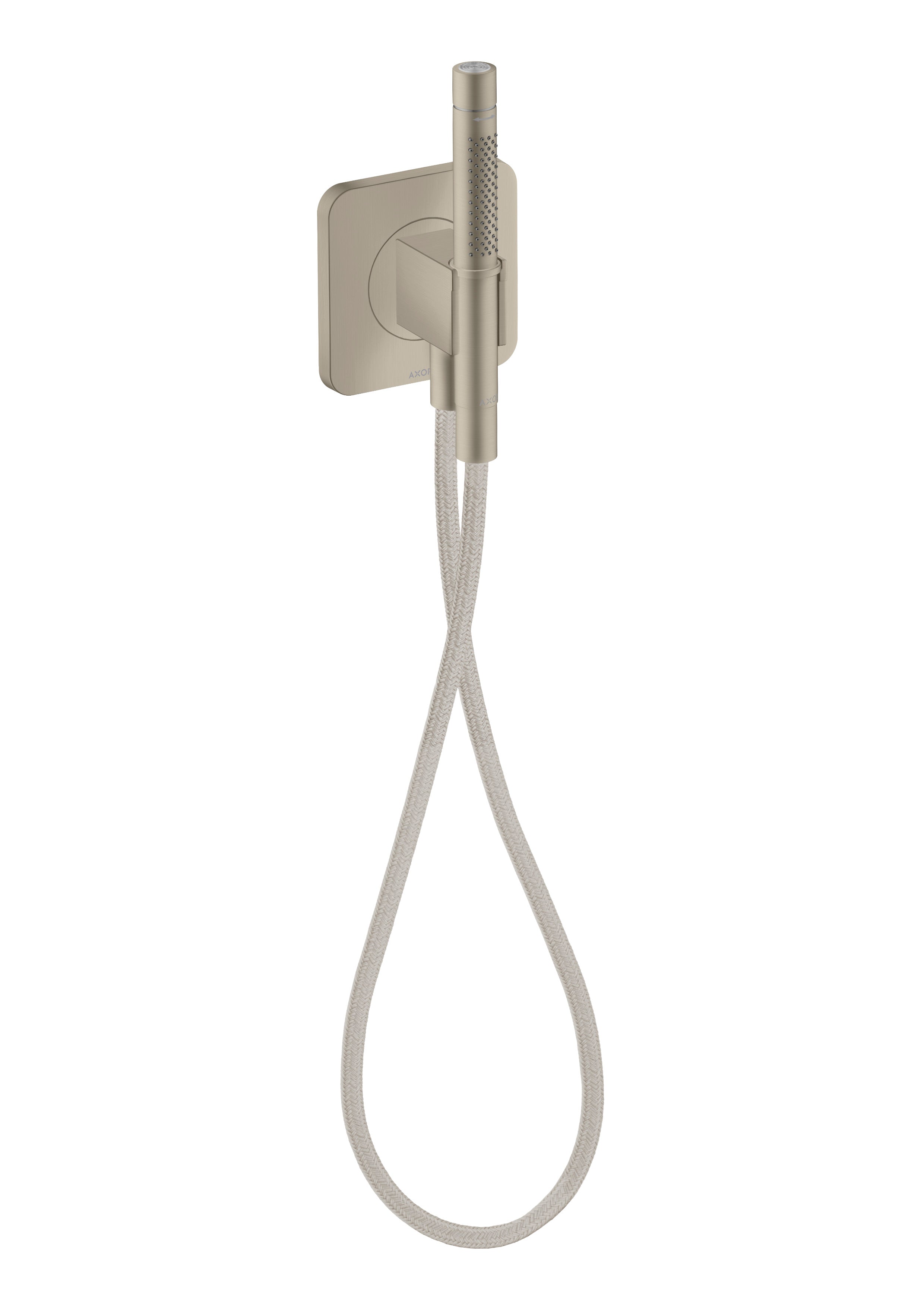 AXOR Citterio C Porter unit 120/120 softsquare with baton hand shower 2jet and textile shower hose