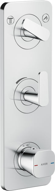 AXOR Citterio C Thermostatic module 380/120 for concealed installation with plate for 2 functions