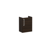 Root Washbasin Unit, With Doors, Compact, With Right Tap Hole, Walnut, Without Washbasin, Right