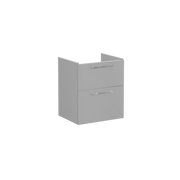 Root Washbasin Unit, With Two Drawers, Matt Rock Grey, Without Washbasin
