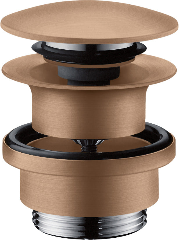 Waste set 1¼" push-open for basin and bidet mixers