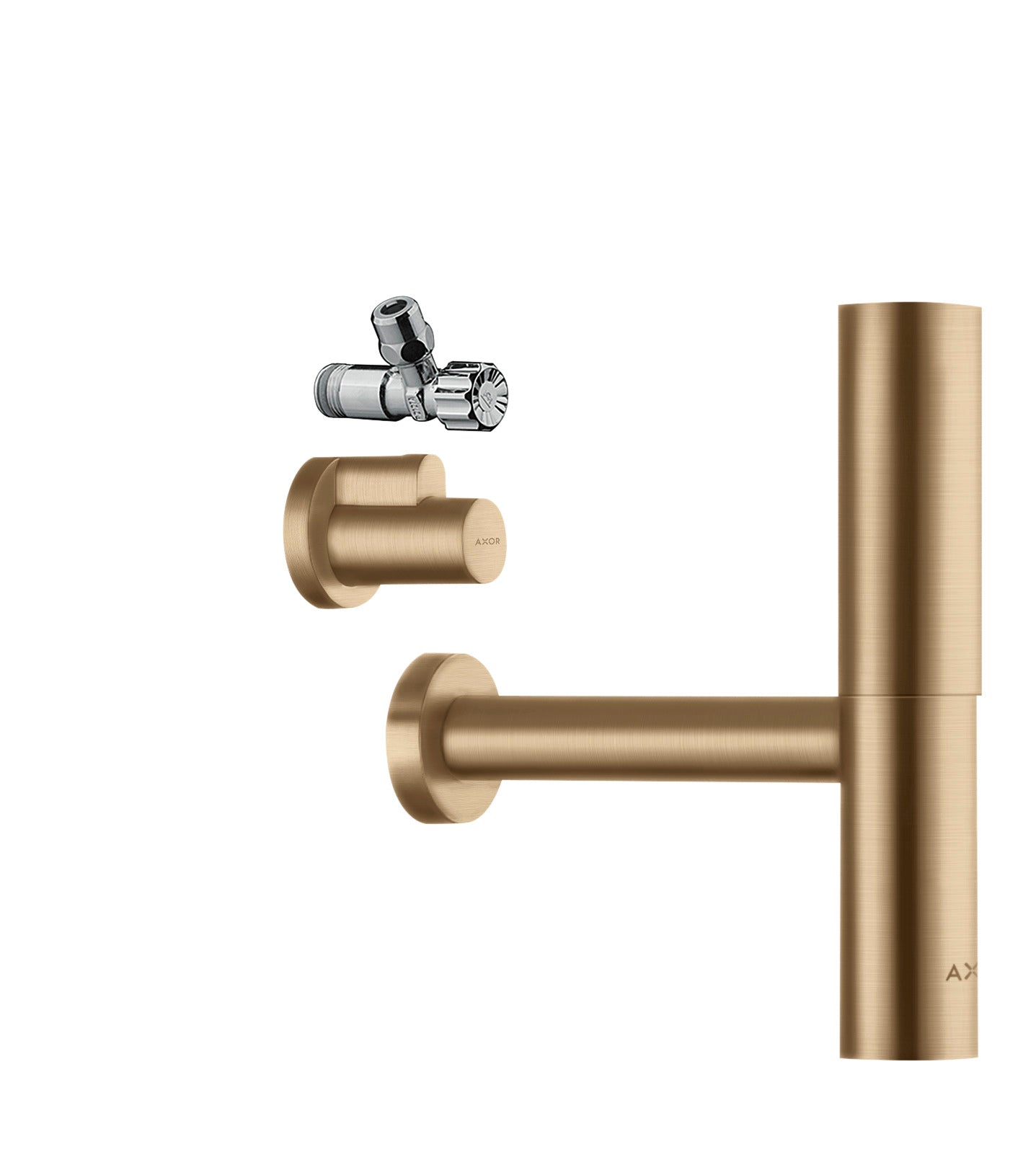 Bottle trap Flowstar design set with angle valves