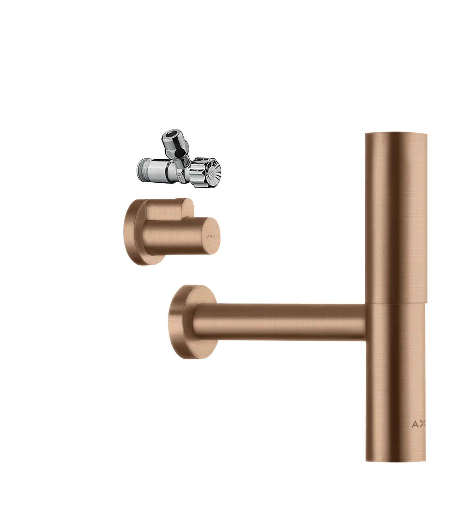 Bottle trap Flowstar design set with angle valves