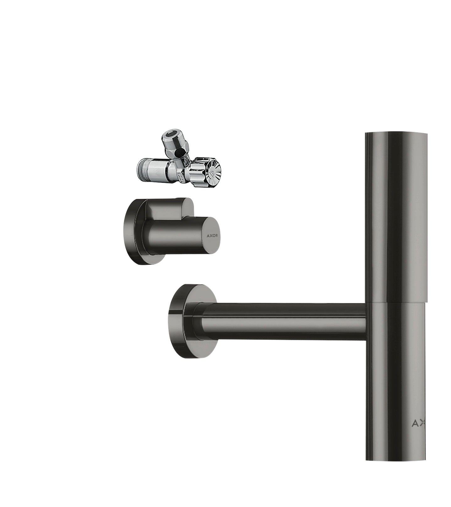 Bottle trap Flowstar design set with angle valves