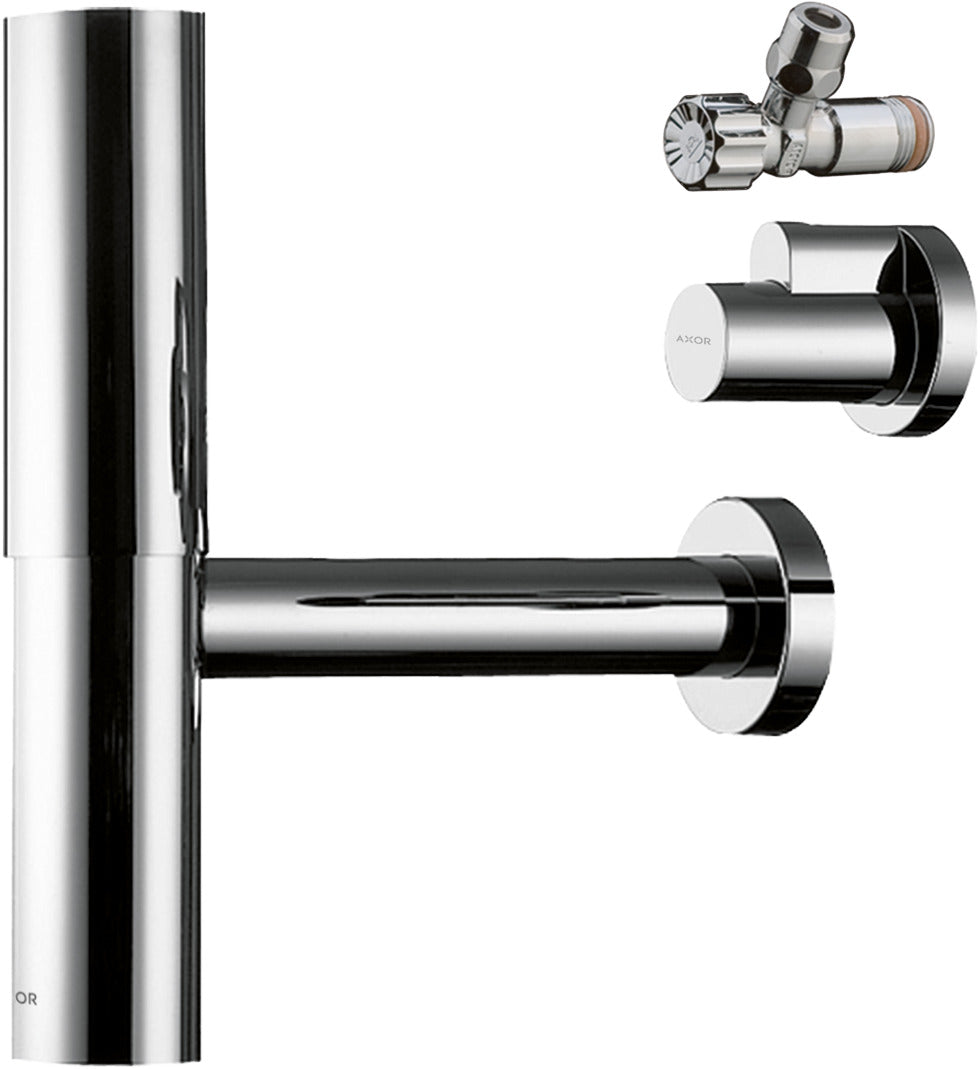Bottle trap Flowstar design set with angle valves