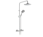 FLORENCE THERMOSTATIC BAR
 VALVE WITH 2 OUTLETS,
 ADJUSTABLE RISER AND
 SHOWER KIT