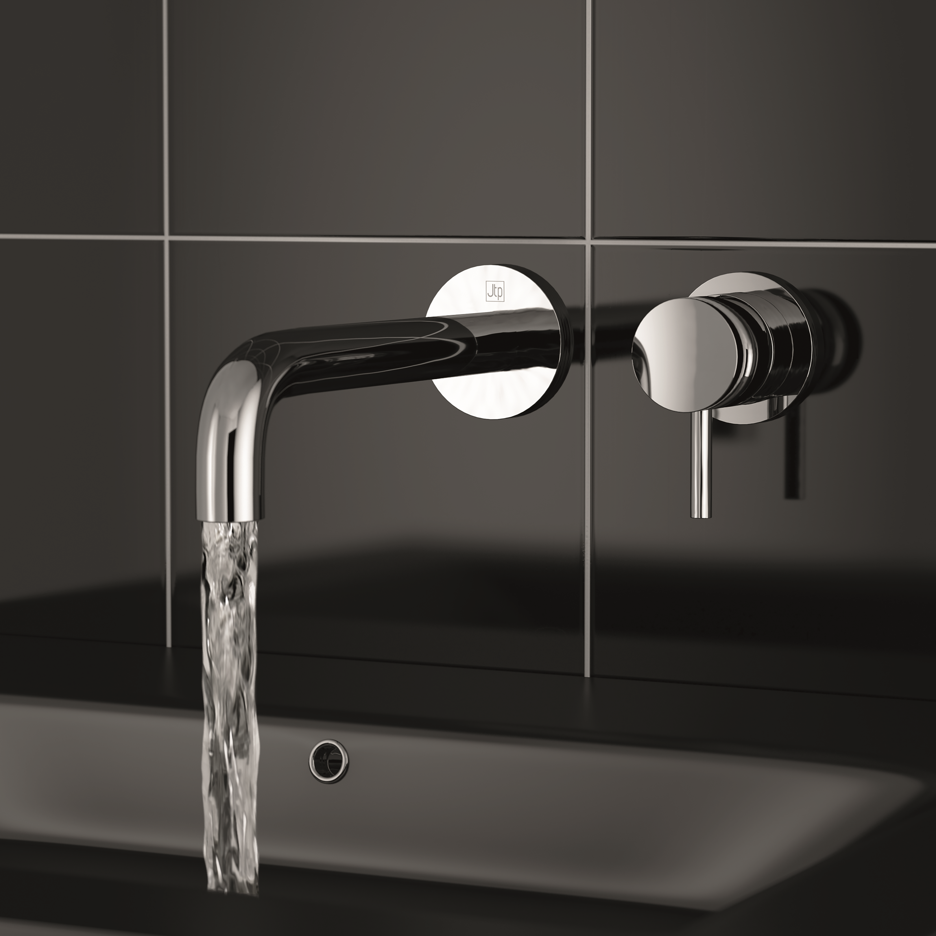 FLORENCE SINGLE LEVER WALL MOUNTED
 BASIN MIXER, 195MM