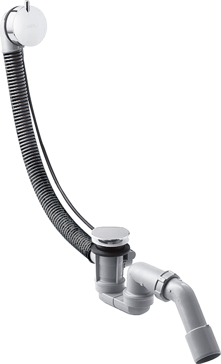 Flexaplus S Complete set waste and overflow set for standard bathtubs