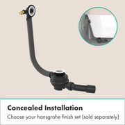 Tubset universal Basic set for waste and overflow set for bathtubs