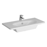 Vanity Basin, 80 cm One Tap Hole, With Overflow Hole, Short Projection