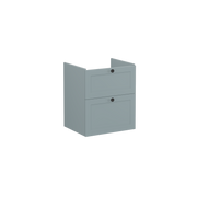 Root Classic Washbasin Unit, with two drawers, Matt Fijord Green, without washbasin