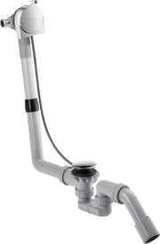 Complete set for Exafill S bath filler with waste and overflow set for standard bathtubs