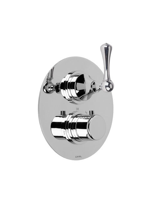 ASBURY - White Ceramic 2 Control 1 Outlet Valve