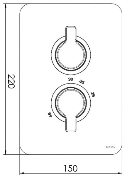 COULE - 2 Control Thermo Valve - 1 outlet
