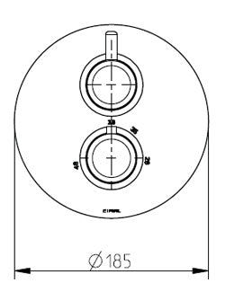 TECHNO 35 - 2 Control Thermo Valve - 1 outlet