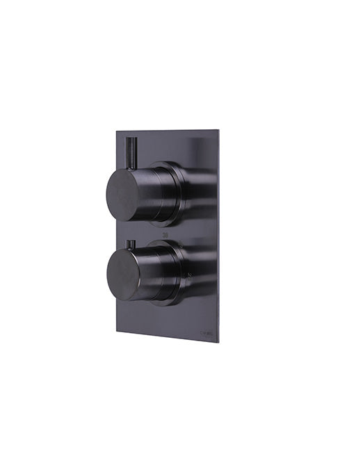 BLACK - Techno 2 Control Thermo Valve - 1 outlet