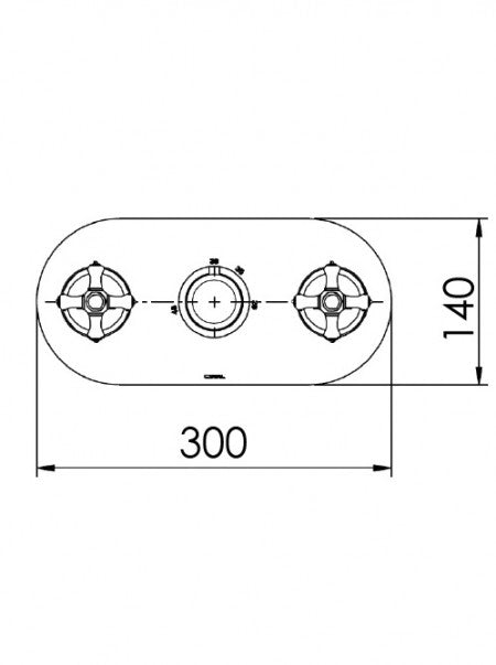 EDWARDIAN - 3 Control L/scape Valve - 2 outlets
