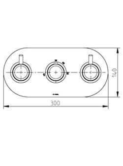 TECHNO 35 - 3 Control L/scape Valve - 2 outlets