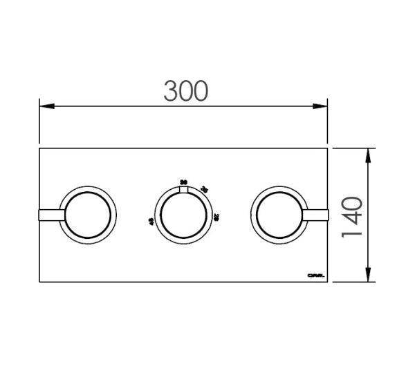 X11 - Landscape 3 Control Valve - 2 outlets -PVD