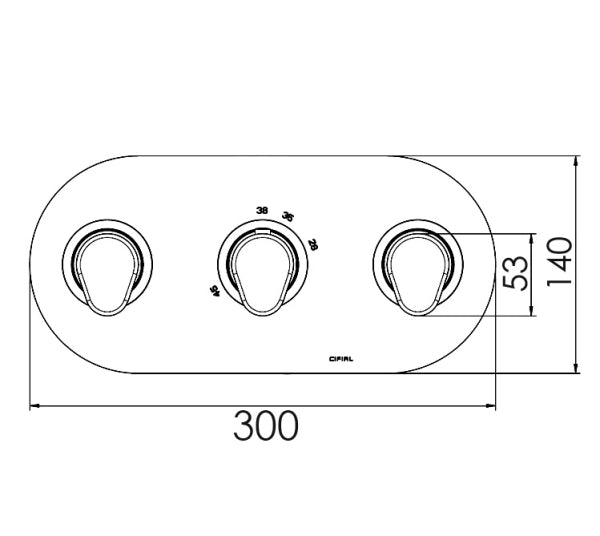 BLACK - Viva 3 Control L/scape Valve - 2 outlets