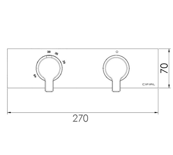 SLIM Coule L/Scape valve - 1 outlet