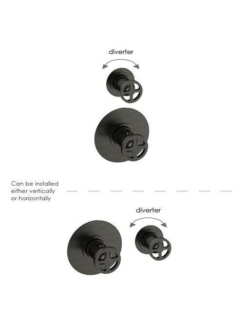 LAYLA - 2 Control Valve 2 Outlet - Wheel